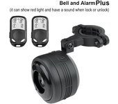 Bocina eléctrica para bicicleta, claxon resistente al agua, carga USB, sonido fuerte, manillar de bicicleta BMX MTB, alarma antirrobo de seguridad opcional