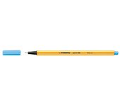 Stabilo point 88 rotulador de punta fina de fibra - trazo de 0.4 mm - tinta con base de agua - color azul celeste (10 uds)