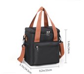 Bolsa de almuerzo cruzada de moda con aislamiento grueso y gran capacidad para uso comercial.