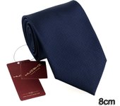 HUISHI 8CM Men's Solid Dark Blue Color Neck Tie 6cm Waterproof Jacquard Necktie Daily Wear Cravat Wedding Party For Men