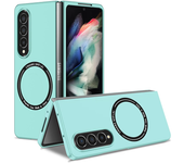 Case for Galaxy Z Fold 5 3 4 2 1 Magnetic Wireless Charging Drop Protection Anti Scratch Hard Cover Case for Z Fold Black Green
