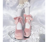 Luxury Shoes Fashion Designer Platform Women Mary Jane Shoes Cross Strap Thick Heel Shoes Ladies College Style Dress Pumps Shoe