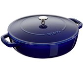 Staub Braisers Cazuela Chistera 24 cm, Hierro fundido