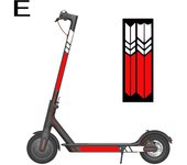 Scooter Sticker Reflective PVC Scooter Decal Waterproof Night Riding Warning Strip for Xiaomi Mijia M365
