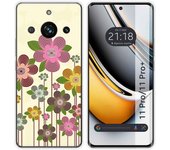 Funda Silicona para Realme 11 Pro / 11 Pro+ Plus 5G diseño Primavera En Flor Dibujos