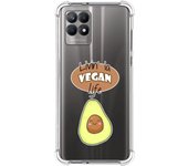 Funda Silicona Antigolpes para Realme 8i diseño Vegan Life Dibujos