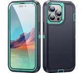 Reinforced Armored 3-in-1 Fall-proof Case for Apple iPhone16 15 14 13 12 11Pro Max Xs XR 7 8Plus providing maximum protection