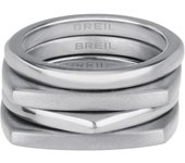 BREIL Colección TETRA, Anillo Mujer en Acero Coloreado, Ideas de Regalos para Mujer