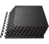 Colchoneta de protección para suelo 10 baldosas de espuma sin BPA + bordes 30cm x 30cm colchoneta de gimnasia puzzl colchón para gimnasio, levantamiento de pesas, gimnasio, garaje