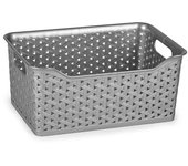 Cesta Ordenación Rectangular 6L Ideal Para el Hogar, Cesto de organización rectangular 6 litros - Plastic Forte Nature