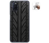 Tumundosmartphone Funda Gel Tpu para Oppo A52 / Oppo A72 diseño Neumatico Dibujos