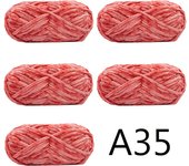 5pcs X100g Soft Velvet Yarn For Knitting Sweater Scarf Blankets Thick Crochet Yarn Threads