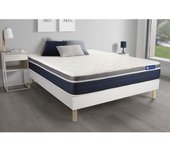 Pack colchón Actilatex confort 120x210cm + Somier multiláminas, Látex y espuma viscoelástica, 7 zonas de confort