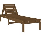 vidaXL Tumbona de madera maciza 199,5x60x74 cm Pino natural, Pino blanco, Pino gris Sillas de Exterior Ideal para jardín, playa, piscina, terraza Tumbona Piscina Tumbonas Playa Tumbonas Jardín Exterior