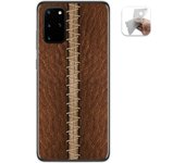 Tumundosmartphone Funda Gel Tpu para Samsung Galaxy S20+ Plus diseño Cuero 01 Dibujos