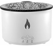 Humidificador Ultrasónico EUROXANTY Volcán con Difusor de Aceite Esencial de Aromaterapia y Luz de Llama - 3 Temporizadores y Atmósfera