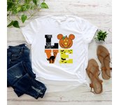 Disney Cartoon Happy Halloween Costume Jack Skellington Mickey Print Women's Magic Kingdom Fashion Disney Holiday T-Shirt