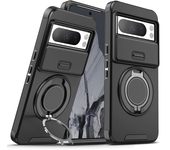 For Google Pixel 9 Pro XL 8A 8 7 9A Phone Case With Lifting Protection Phone Lens With Bracket, Ring Magnetic Suction