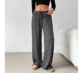 Women's Fashion Casual Striped Elastic Waistband Drawstring Straight Leg Pants Classic Soft Daily Versatile Comfy Trousers