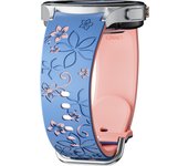 Engraved Silicone Strap for Samsung Galaxy Watch 7 FE/6 4 Classic/5 Pro 45 No Gaps Sport Bracelet Galaxy Watch 7 Band 44mm 40mm