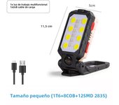 High Power LED Flashlight COB Work Light Portable Adjustable Waterproof Camping Lantern Magnet Design With Power Display