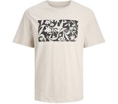 Jack & Jones Camiseta Hombre JJJEFF MONOCHROME SHAPE TEE SS CREW NECK