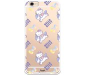 Funda original compatible con iPhone 6 o 6S con un diseño de Hello Kitty Unicornios