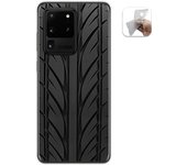 Tumundosmartphone Funda Gel Tpu para Samsung Galaxy S20 Ultra diseño Neumatico Dibujos