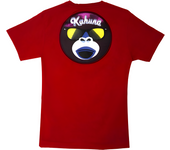 Camiseta Hombre Mono con gafas Kahuna Rojo oscuro (Men t-shirt) SLIM FIT