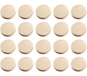 30 Piezas de Botella de Abrigo de Metal Abrigo de Fondo Plano de Costura Fondo de Decoración de Ropa (Gold de 18mm)
