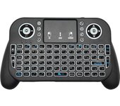 V8 2.4G Mini Wireless Keyboard 7 Color Backlit Spanish Portuguese Bluetooth Air Mouse Remote Control Touchpad for Android TV Box