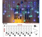 Christmas Lights Fairy String Light Party Curtain Garland Droop Hanging LED Ice Piton for Eaves Home New Year Outdoor Decoration