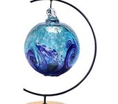 Soporte de exhibición de ornamento semicircular Estético Soporte para plantas de aire Terrarios Soporte para macetero colgante Arte Alambre de hierro Gancho para maceta colgante para decoración del hogar Adornos Globo de cristal Bola de bruja