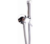 Cofan Ducha Higiénica Empotrada para Inodoro | Agua Fría y Caliente | Grifo con Manguera | Negro o Acero Inoxidable | Medidas 13x7,5x10 Cm