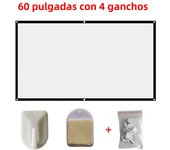 60/72/84/100/120/150 inch Foldable Projector Screen 16:9 Portable HD Display Screen Outdoor Cinema Home Movie Projector Screen