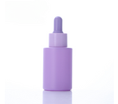5PCS  Glass Dropper Bottle Small Flat Shoulder Glass Dropper Bottles Macarone Frosted Essential Oil Dropper Serum Containers