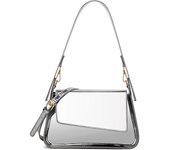 Bolso de noche para mujer, bolso tipo hobo, clutch Y2k, bolso plateado brillante, bolso de mano, bolso de hombro, bolso de fiesta, lindo bolso metálico, bolsos cruzados
