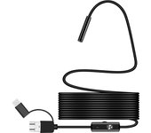 1080P Endoscope Camera 720P Snake Sewer Industrial Piping Borescope Car Inspection Endoscopic 3In1 For Android Pc Usb Type C