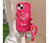 Love Heart Bow Wavy Soft Phone Case for Moto G84 G60 G54 G53 G52 G82 G34 G32 G30 G22 G14 G13 G23 G04 G24 Edge 40 Neo Cover