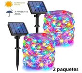 4Pack Solar String Lights Outdoor Waterproof Solar Powered Copper Wire 8 Modes Fairy Lights for Wedding Party Christmas Tree