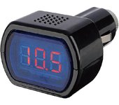 Voltímetro LED para toma de mechero de coche, 12 V/24 V, comprobador de voltaje y batería, detector y medidor para coche, camión