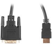 CABLE HDMI LANBERG MACHO/DVI-D 24+1 MACHO 4K DUAL LINK 3M NEGRO