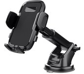 Soporte Móvil Coche [Powerful Ventosa], Doble Soporte Metálico para Parlantes/Salpicadero/Ventilación de Aire, Soporte Teléfono Universal para Smartphone