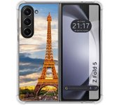 Funda Silicona para Samsung Galaxy Z Fold 5 5G diseño Paris Dibujos