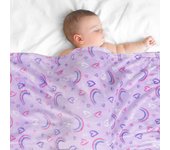 Manta de Arcoíris para Bebés, Manta para niños y niños, suave y agradable franela, Linda manta para la siesta de los niños Pequeños para el sofá Cama, sudadera suave Cálida para recibir a los recientes nacidos, 30x40