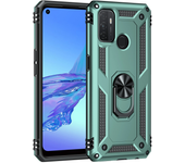 For OPPO A32 A53 A53S 2020 Case Luxury Armor Magentic Silicone Phone Case for OPPO A15 A15S A35 Car Holder Ring Case