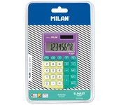 MILAN Blíster Calculadora 8 Dígitos Pocket Sunset Turquesa