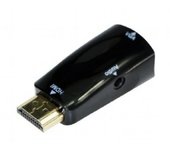 ADAPTADOR GEMBIRD HDMI A VGA HEMBRA CON 3,5MM AUDIO 0,15M