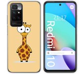 Funda Silicona para Xiaomi Redmi 10 (2021/2022) diseño Jirafa Dibujos
