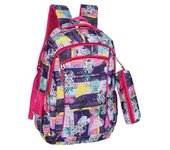 J.S ONDO MOCHILA TIPO TELA PARA MUJER Mochila Escolar Mochila de Viaje Negocios Trabajo Diario Antirrobo Impermeable Grande Mochila Ordenador ESTAMPADO